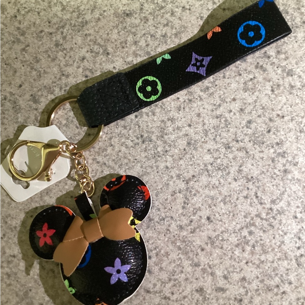 Colorful Mouse Keychain with Wrist Strap - Picture 1 of 3